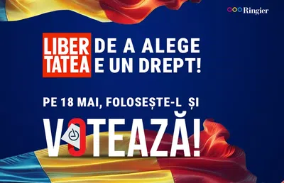 Libertatea de a alege e un drept! Pe 18 mai, folosește-l și votează!