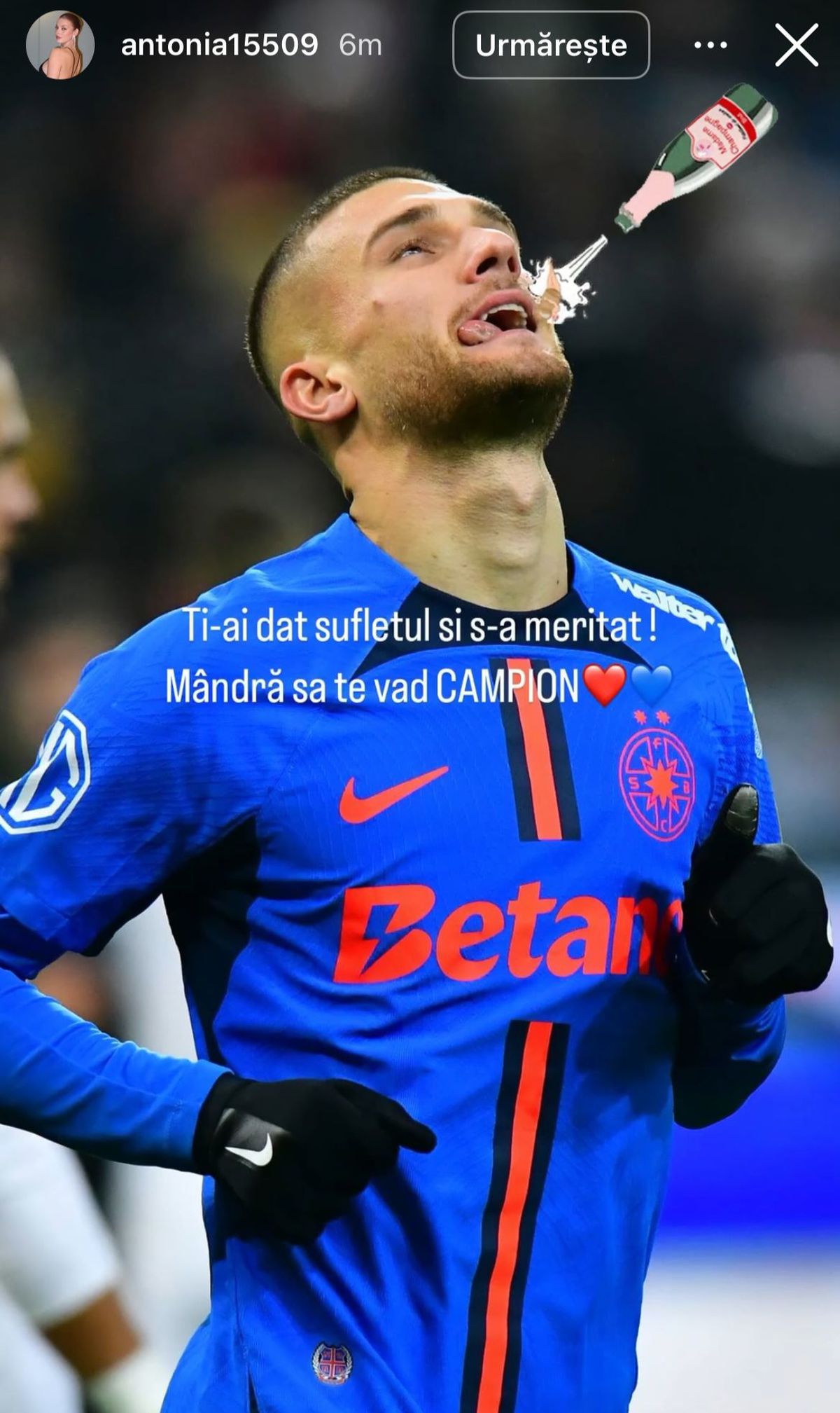 Imagini FABULOASE » Cum au sărbătorit jucătorii de la FCSB titlul: horă și râuri de șampanie