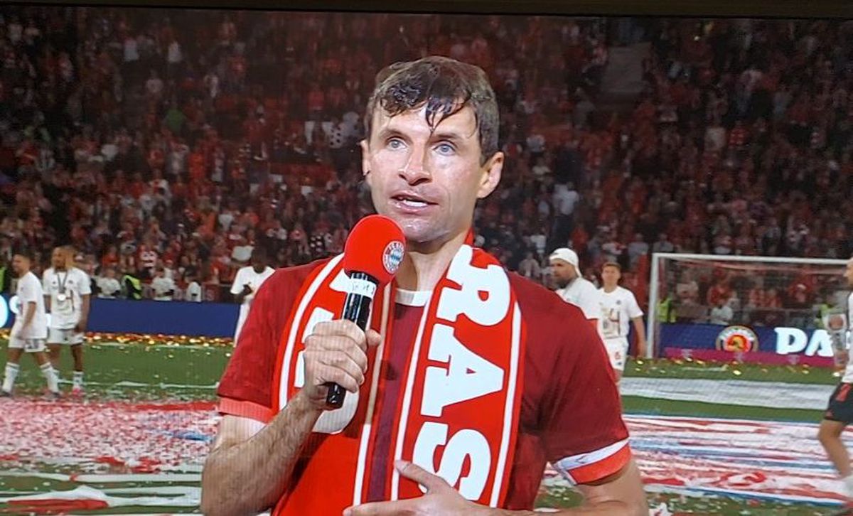 Thomas Muller, eroul sărbătorii celui de-al 34-lea titlu câștigat de Bayern