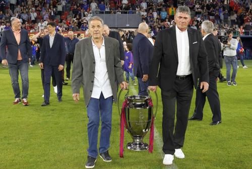 Tudorel Stoica și Ștefan Iovan, la celebrarea a 40 de ani de când Steaua a câștigat Cupa Campionilor // FOTO: Cristi Preda (GSP.ro)