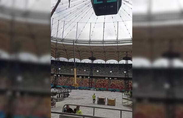 Cum arată Arena Națională înainte de concertul Metallica » Stadionul a devenit „zonă de festival”, iar fotbalul a fost mutat din Capitală