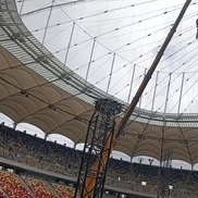 Cum arată Arena Națională înainte de concertul Metallica // Captură foto: TikTok