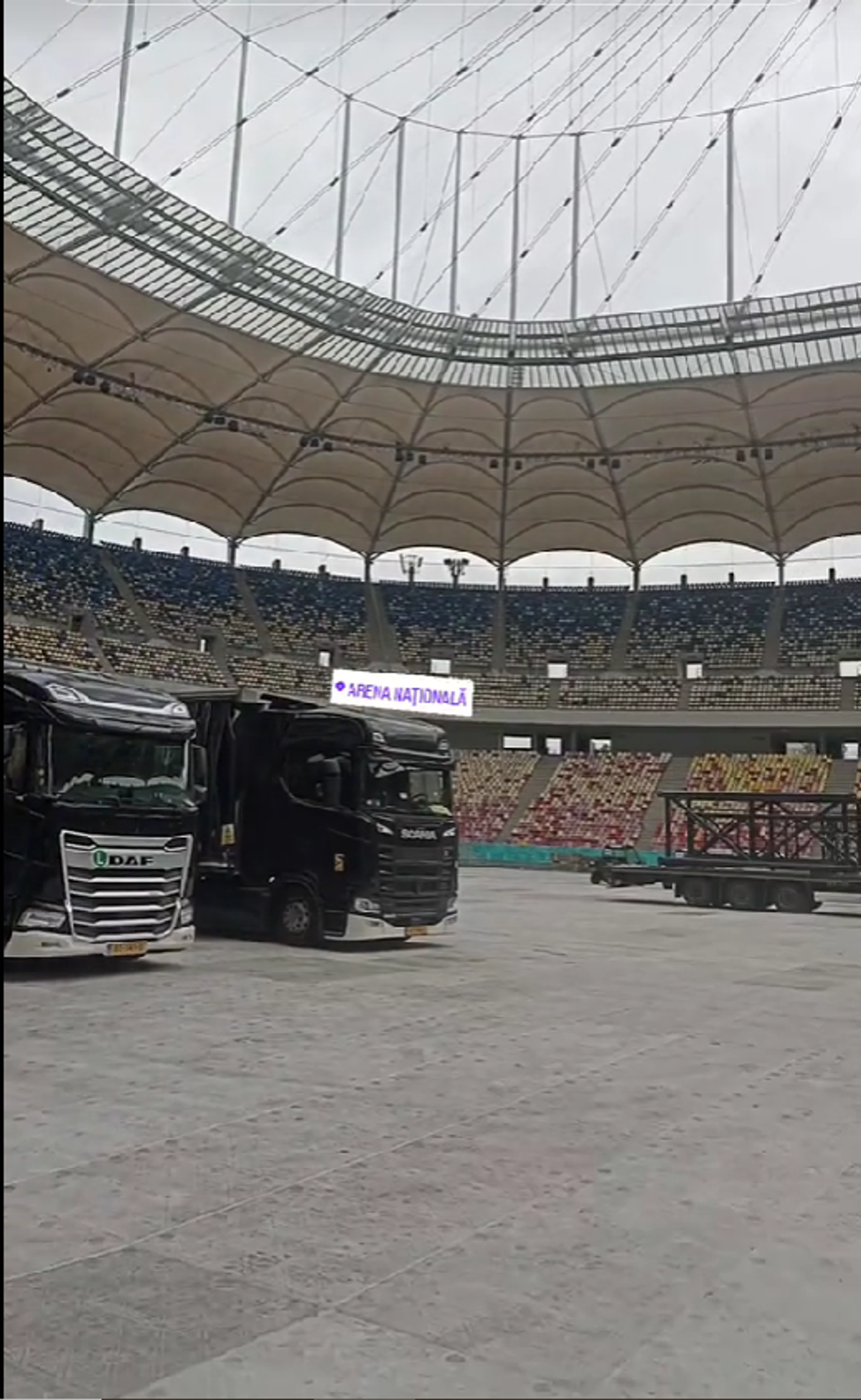 Cum arată Arena Națională înainte de concertul Metallica