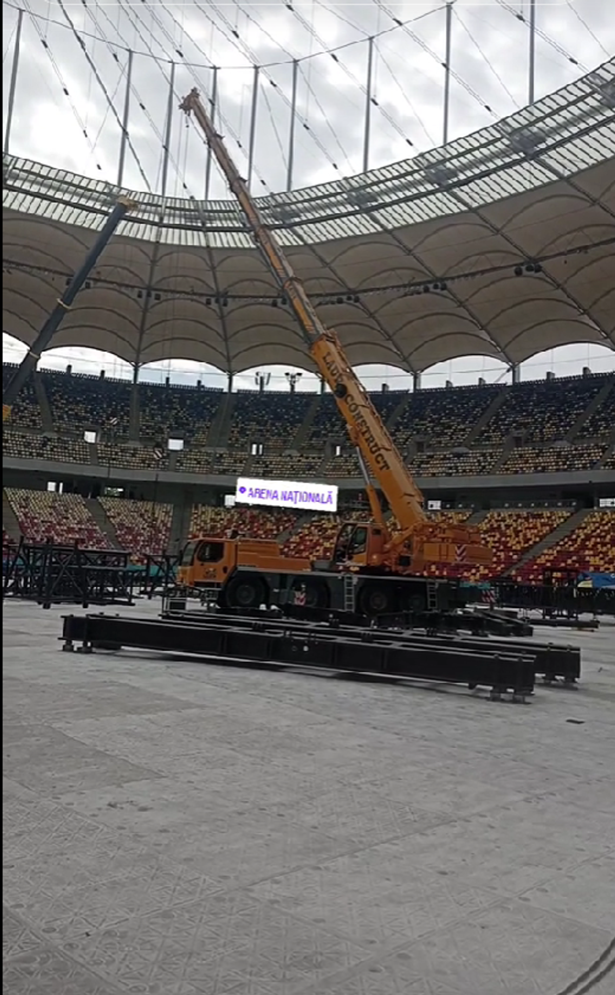 Cum arată Arena Națională înainte de concertul Metallica