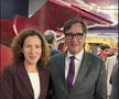 Românca Roxana Mînzatu și Salvador Illa, Președintele Guvernului Cataloniei // FOTO: Instagram