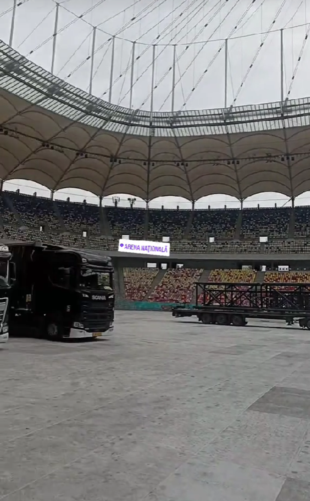 Cum arată Arena Națională înainte de concertul Metallica » Stadionul a devenit „zonă de festival”, iar fotbalul a fost mutat din Capitală