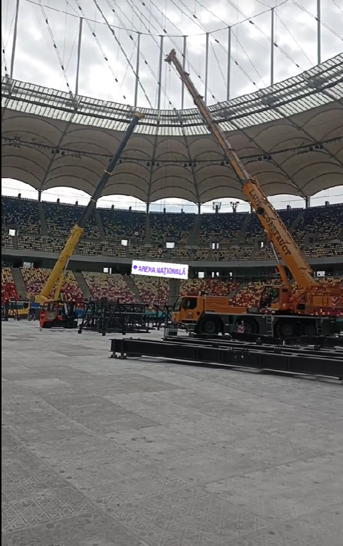Cum arată Arena Națională înainte de concertul Metallica » Stadionul a devenit „zonă de festival”, iar fotbalul a fost mutat din Capitală