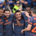 Lautaro Martinez (în centru) e golgheterul lui Inter: 17 goluri și 6 assist-uri în acest campionat / Foto: Imago