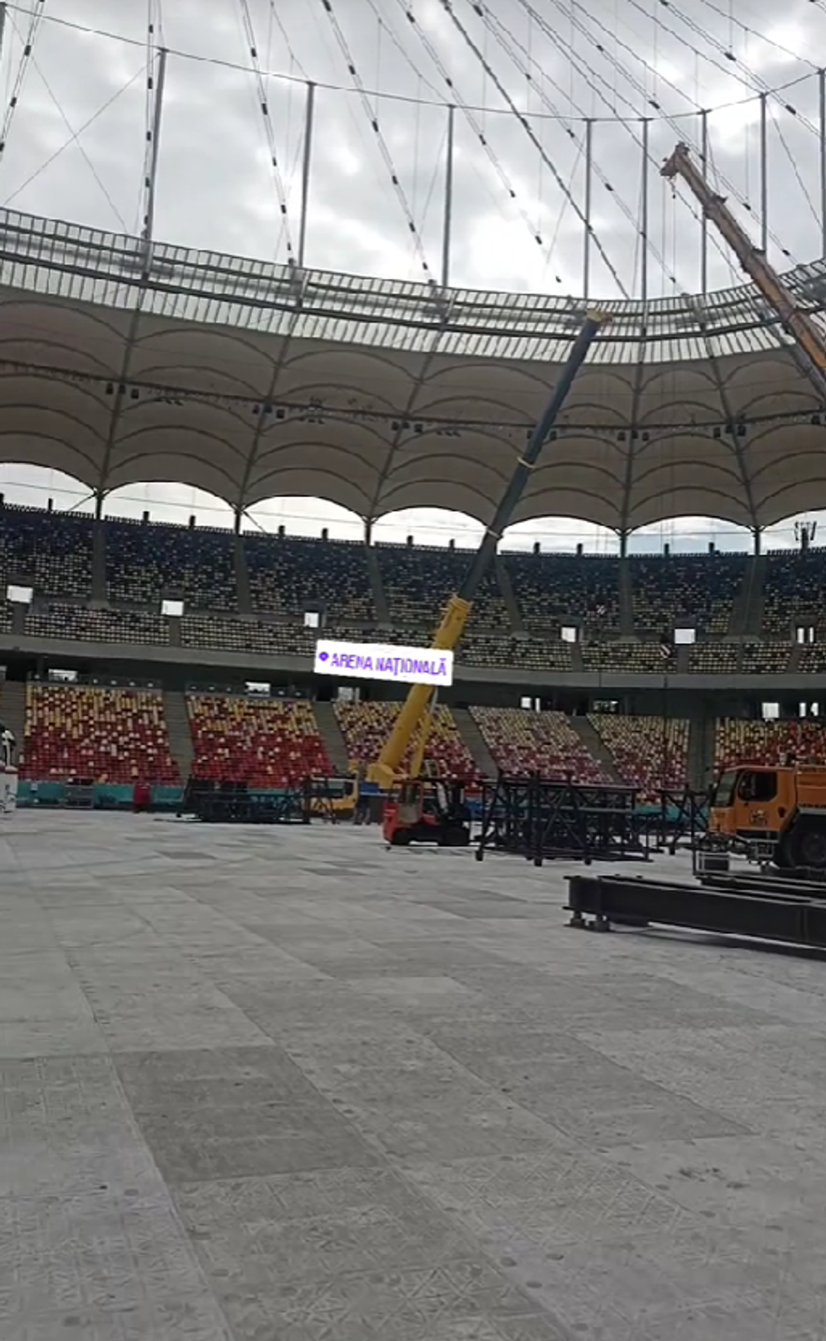 Cum arată Arena Națională înainte de concertul Metallica » Stadionul a devenit „zonă de festival”, iar fotbalul a fost mutat din Capitală