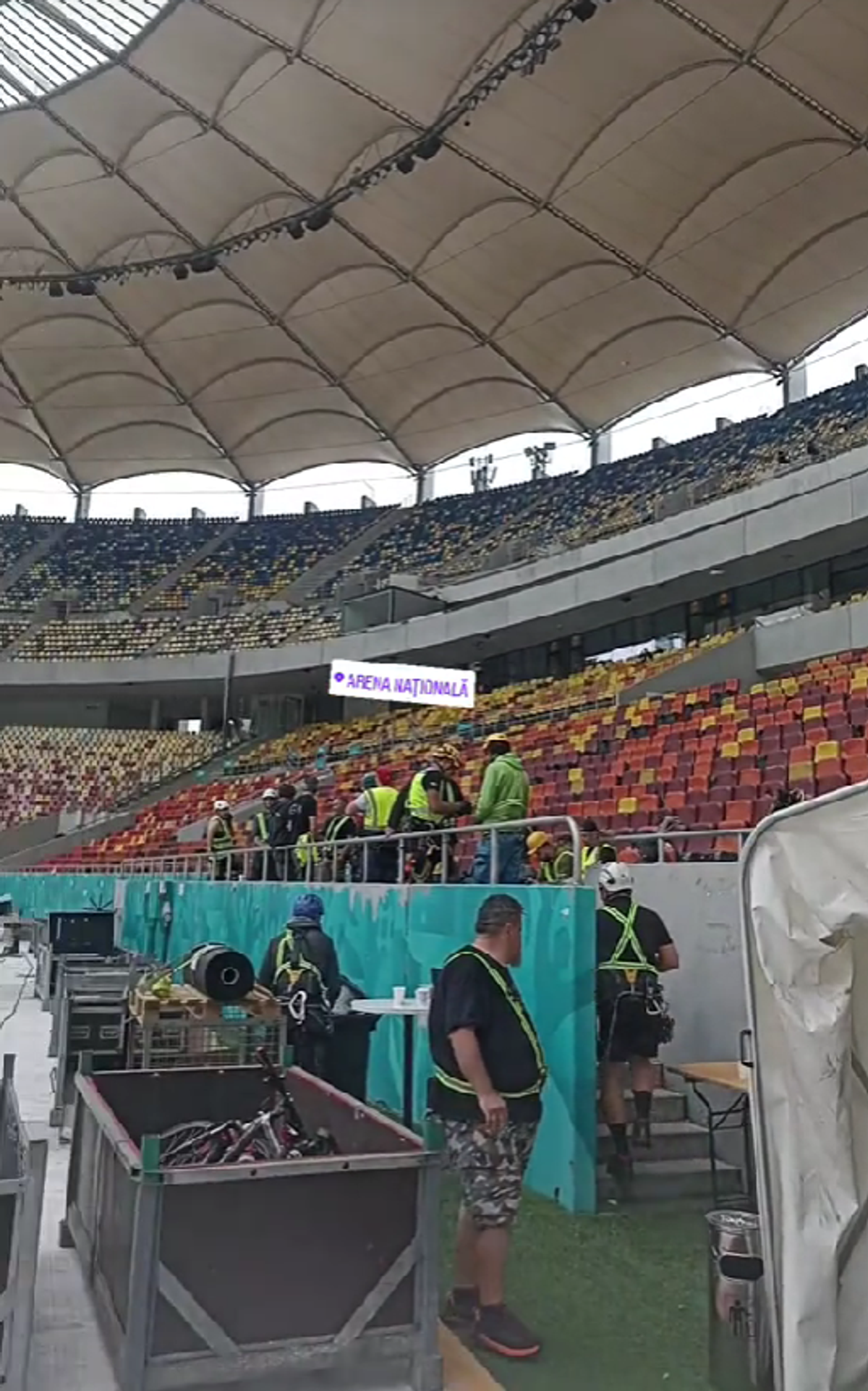 Cum arată Arena Națională înainte de concertul Metallica » Stadionul a devenit „zonă de festival”, iar fotbalul a fost mutat din Capitală
