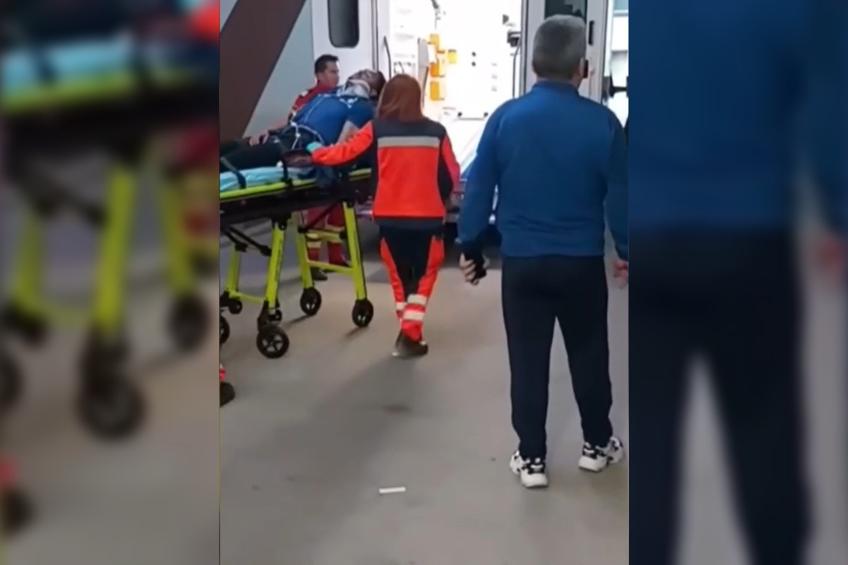 Yohan Roche a ajuns la spital, după meciul de la Botoșani // foto: capturi Prima Sport