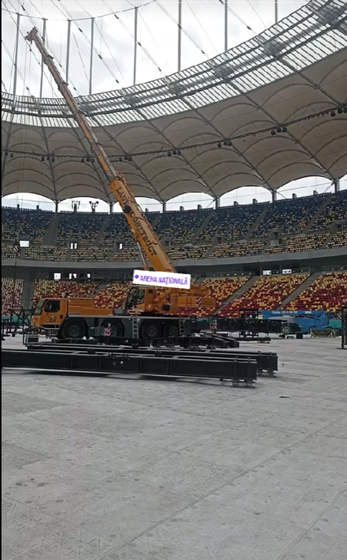 Cum arată Arena Națională înainte de concertul Metallica » Stadionul a devenit „zonă de festival”, iar fotbalul a fost mutat din Capitală