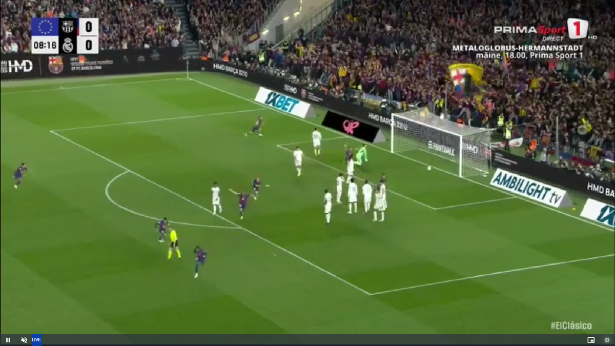 Execuție sublimă la deschiderea de scor din Barcelona - Real Madrid