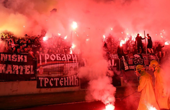 VIDEO+FOTO WOW! Imagini uluitoare din Serbia » Atmosferă incendiară cu 25.000 de fani în tribune la derby-ul Partizan - Steaua Roșie