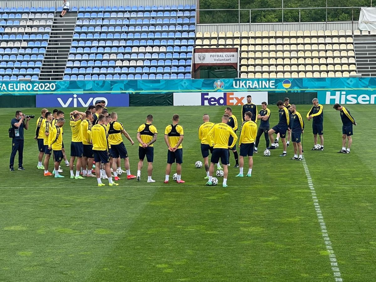 „Naționala” Ucrainei, un nou antrenament pe stadionul din Voluntari » Ce a făcut marele Shevchenko