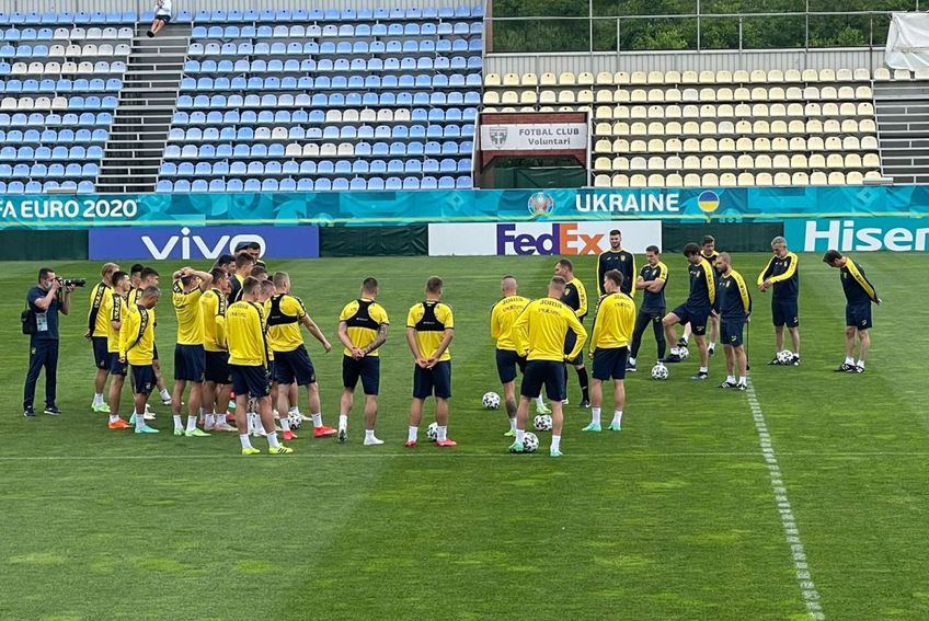 „Naționala” Ucrainei s-a antrenat pe stadionul din Voluntari