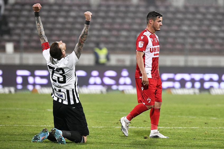 Dinamo a retrogradat în urma unei „duble” cu U Cluj, 1-3 // foto: Cristi Preda