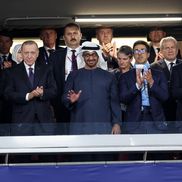 În primul rând, de la stânga la dreapta: Ceferin, Erdogan, Sheikh Mohamed bin Zayed al-Nahyan și Sheikh Mansour / FOTO: Getty