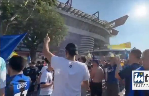 Imagini senzaționale! Peste 50.000 de fani ai lui Inter prezenți pe „Giuseppe Meazza”