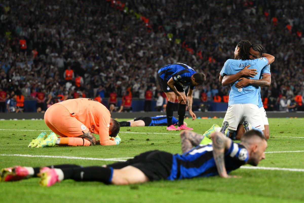 Bucurie Manchester City după finala Champions League