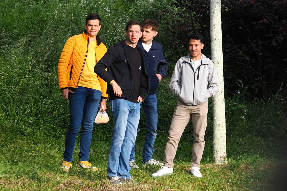 Imagini de la sosirea echipei naționale la hotelul din Würzburg