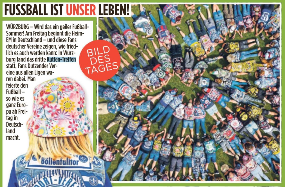 Supershow al suporterilor nemți din fan cluburi chiar în orașul unde stă naționala României! Tabloidul Bild a ales astăzi poza zilei de la festivalul unic în Germania