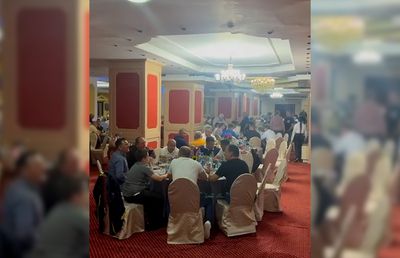 Așa arată chiolhanurile federale ale lui Burleanu! Avem video de la petrecerea prin care șeful FRF își asigură unanimitățile la vot