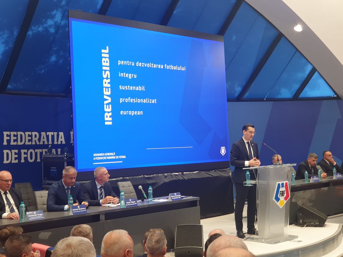 Scandal la Adunarea Generală a FRF între Răzvan Burleanu și Adrian Mititelu » Spiritele s-au încins în sală: „Bă nebunule, ne faci sclavi pe toți?”