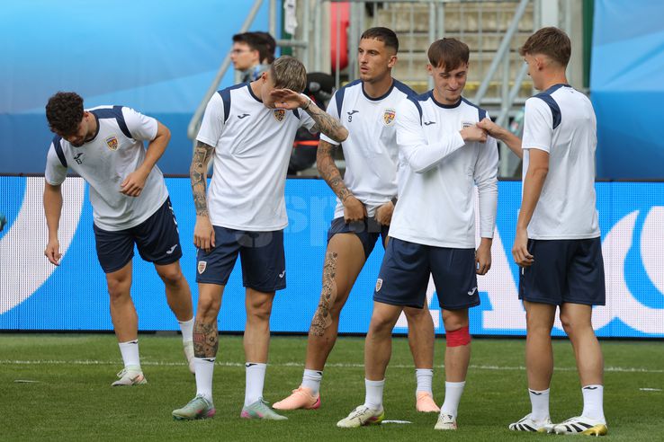 Antrenamentul de marţi din Trnava al echipei naţionale de tineret FOTO: Ionuţ Iordache (GSP)