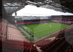 Universitatea Craiova joacă pe un stadion inedit cu Spartak Trnava: intrarea se face prin mall!