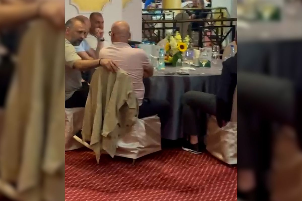 Așa arată chiolhanurile federale ale lui Burleanu! Avem video de la petrecerea prin care șeful FRF își asigură unanimitățile la vot