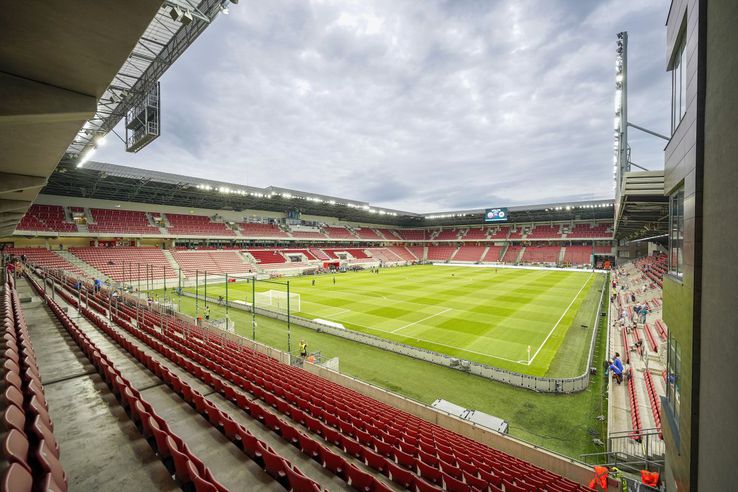 Stadionul „Anton Malatinský” din Trnava. România U21 joacă aici cu Italia / FOTO: Guliver/Getty Images