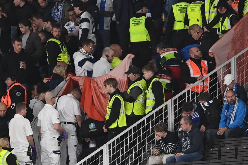 Finlanda - Polonia a fost întrerupt în minutul 73 // foto: Polsat Sport