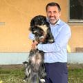 Zeljko Kopic a mers la Săftica pentru a-și lua la revedere de la oamenii alături de care a lucrat la Dinamo. Dar și de la Dino, câinele pe care a apucat să-l îndrăgească // foto: Instagram