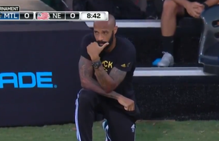 VIDEO Imagini impresionante! Thierry Henry a îngenuncheat 8 minute și 46 de secunde » Discurs de impact la finalul jocului