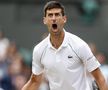 Novak Djokovic la Wimbledon, în victoria din semifinala cu Denis Shapovalov, foto: Imago