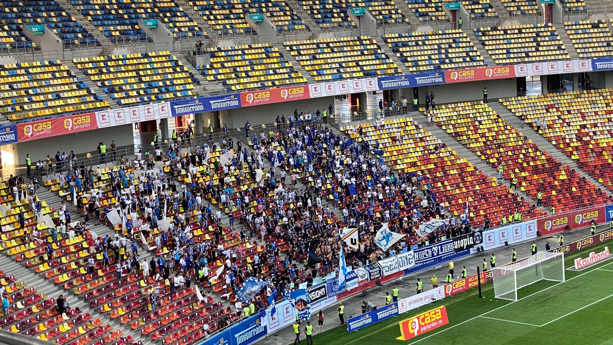 Bannerul oltenilor a creat confuzie pe Arena Națională: „6 ani de la prima strigare”