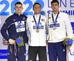 Campionatele Europene de natație la juniori, desfășurate la Otopeni, au ajuns în ultima zi. David Popovici (17 ani) a cucerit aurul la 100 de metri liber. Vlad Stancu (16 ani) a împărțit argintul în proba de 400 metri liber. // FOTO: Cristi Preda