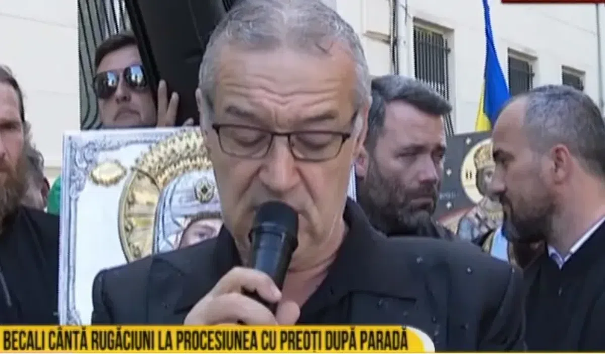 Imagini inedite cu Gigi Becali » A ieșit la „ocazie” pe Calea Victoriei! Cine l-a dus acasă