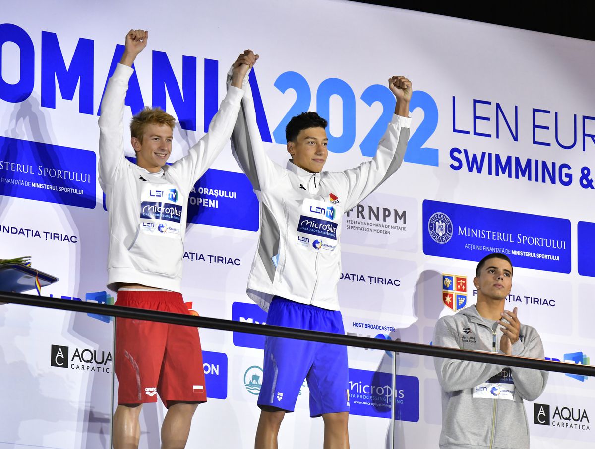 România, locul 3 în clasamentul medaliilor la Europenele de la Otopeni » David Popovici, MVP-ul competiției