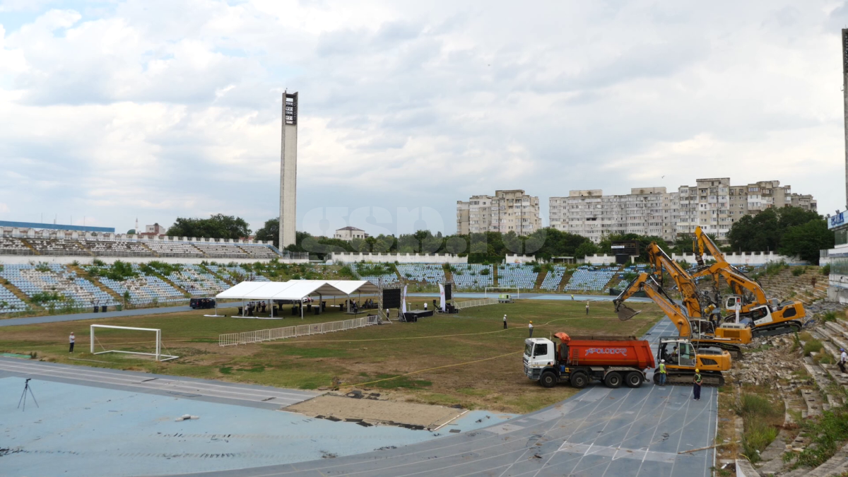 Demolare stadion Farul Constanța, 10 iulie 2023