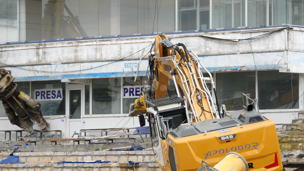 Demolare stadion Farul Constanța, 10 iulie 2023