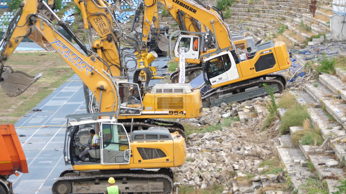 Demolare stadion Farul Constanța, 10 iulie 2023