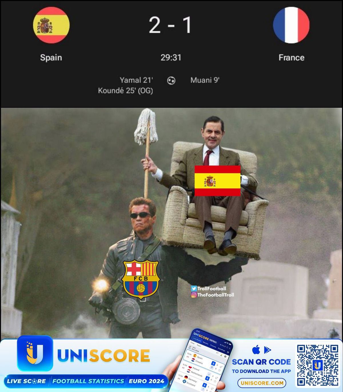 Cele mai tari meme-uri după Spania - Franța 2-1