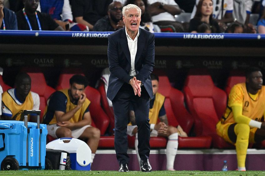 Didier Deschamps, în timpul semifinalei de Euro 2024 cu Spania (1-2). Sursă foto: Imago