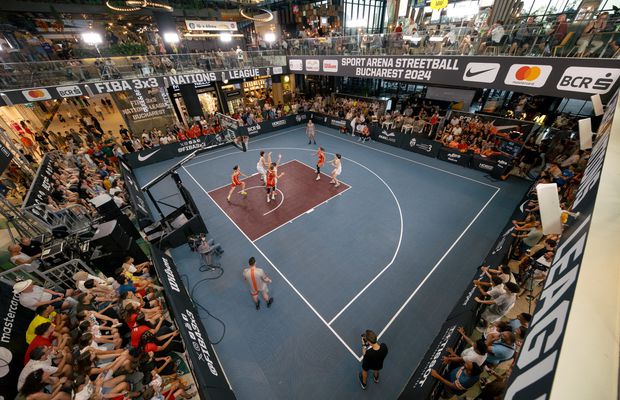 Spiritul Euro 2024 și la meciurile de baschet » Atmosferă de top la meciurile României din Liga Națiunilor la 3x3