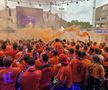 Atmosfera din fan zone-ul Olandei în timpul meciului cu Anglia, din semifinalele de la Euro 2024 / foto: Eduard Apostol