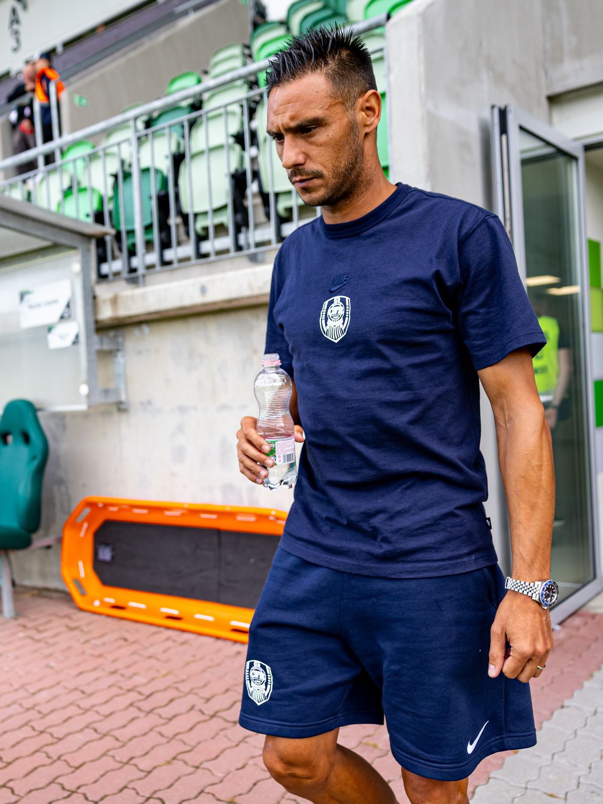 CFR Cluj la inspecția gazonului înaintea meciului cu Paksi