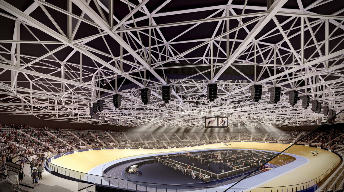 Randare - Velodromul interior de la Craiova / foto: Facebook