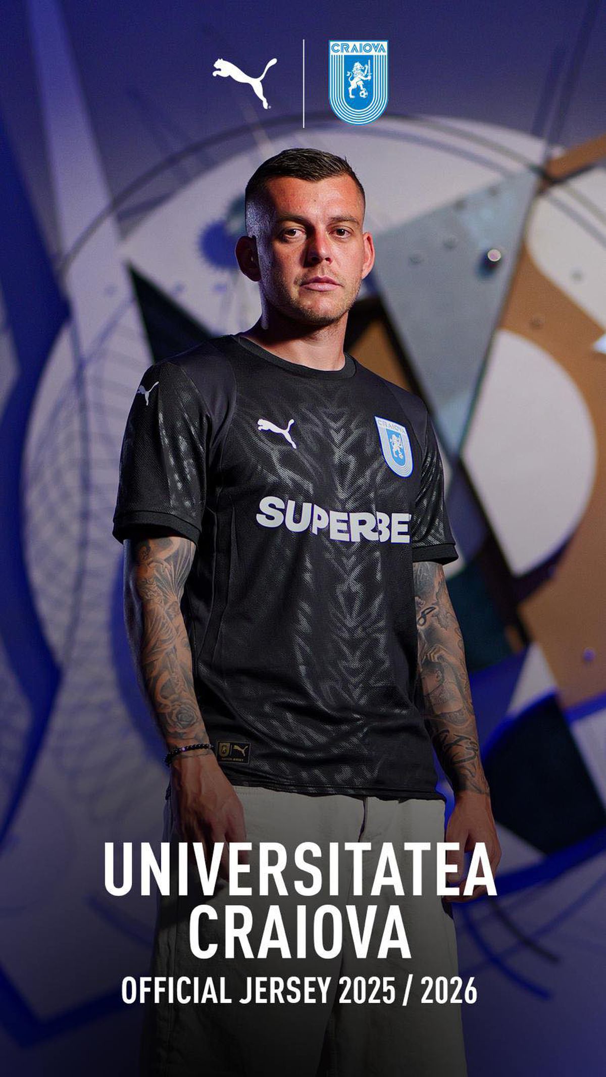 Universitatea Craiova, echipamente pentru sezonul 2025/2026